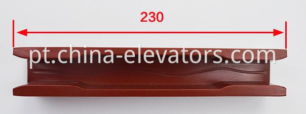 guide shoe insert Mitsubishi Elevators 10mm 16mm 